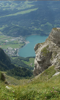 Tiefblick auf den Walensee Tiefblick auf den Walensee