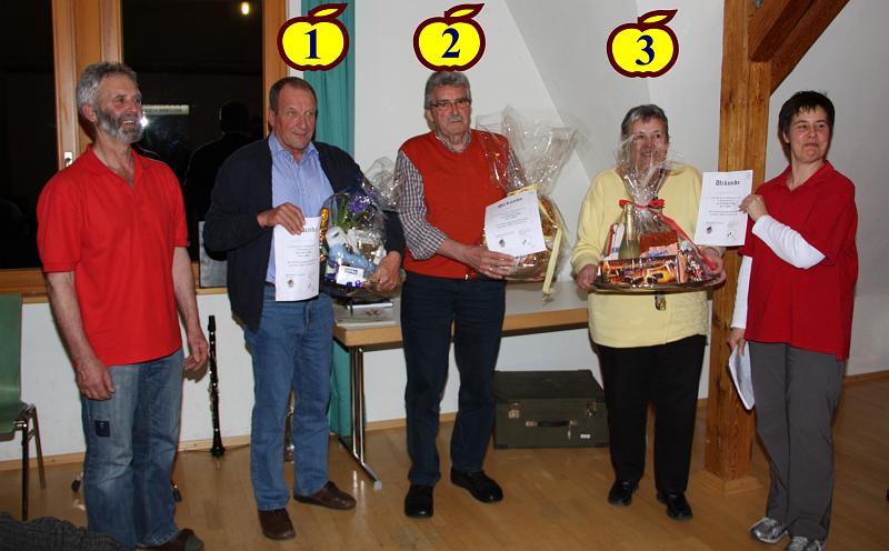 110326mostprobe017.jpg - Die Siegerehrung: Auf Platz 1 und "Mostkönig": Eugen Stöckler, natürlich aus Sigmaringendorf!