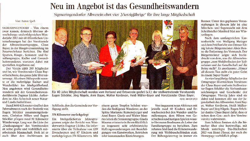 140131_HV_000.JPG - Bericht in der Schwäbischen Zeitung > Artikel vergrößern